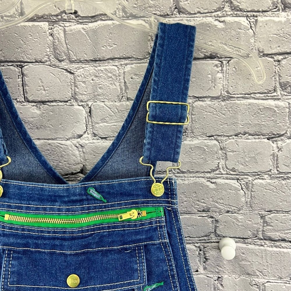 Liberty Bib Overalls Women's  Size L Dark Blue Jean 38 x 31 - Picture 5 of 13